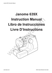 Janome 639X Libro De Instrucciones