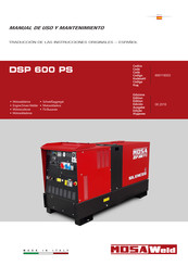 MOSA Weld DSP 600 PS Manual De Uso Y Mantenimiento