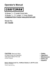 Sears CRAFTSMAN 351.184490 Manual Del Operador