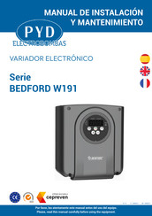 PYD Electrobombas BEDFORD W191-2003 Manual De Instalación Y Mantenimiento