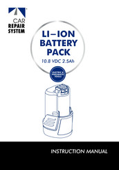 CAR REPAIR SYSTEM LI-ION BATTERY PACK Manual De Instrucciones