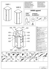 Forma Ideale HANA UP 00154 Instrucciones De Montaje