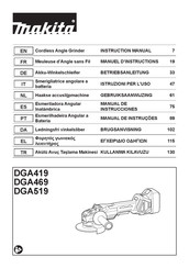 Makita DGA519 Manual De Instrucciones