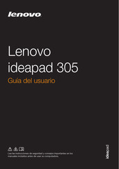 Lenovo ideapad 305 Guia Del Usuario