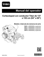 Toro Titan 76511 Manual Del Operador