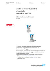 Endress+Hauser Deltabar PMD50 Manual De Instrucciones Abreviado