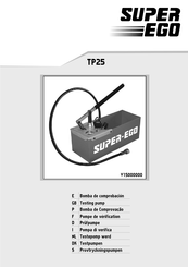 Super Ego TP25 Instrucciones De Uso Y Mantenimiento