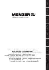 Menzer LHS 225 AV Traducción Del Manual Original