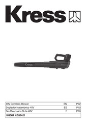 KRESS KG584 Serie Manual Del Usuario