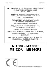 Lotus MB 930 Manual De Instrucciones Para El Montaje Y Manejo