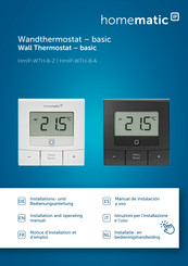 HomeMatic IP HmIP-WTH-B-2 Manual De Instalacion Y Uso