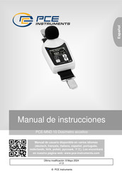 PCE Instruments PCE-MND 10 Manual De Instrucciones