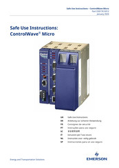 Emerson ControlWave Micro Instrucciones Para Un Uso Seguro