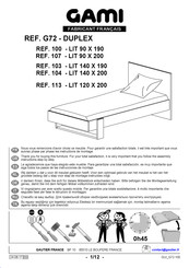 Gautier 100 Instrucciones De Montaje