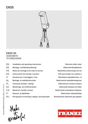 Franke EXOS Serie Instrucciones De Montaje Y Servicio