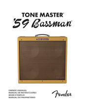 Fender Tone Master '59 Bassman Manual De Instrucciones