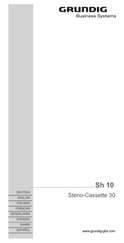 Grundig Sh 10 Manual Del Usuario