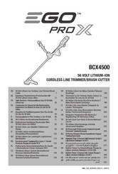 EGO PRO X BCX4500 Traducción De Las Instrucciones Originales