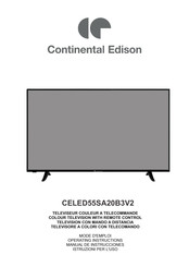 CONTINENTAL EDISON CELED55SA20B3V2 Manual De Instrucciones