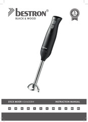 Bestron BLACK & WOOD ASM600BW Manual De Instrucciones