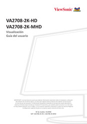 ViewSonic VA2708-2K-HD Guia Del Usuario