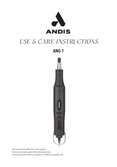 Andis ANG-1 Instrucciones De Uso Y Cuidado