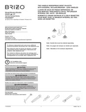 Brizo Charlotte 68485-LHP Serie Instrucciones De Instalación