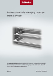 Miele DGC 7845 HC Pro Instrucciones De Manejo Y Montaje