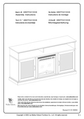 Walker Edison W60FP2DHB Instrucciones De Ensamblaje