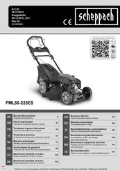 Scheppach PML56-225ES Traduccion Del Manual De Instrucciones Originale