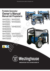 Westinghouse WH6000S Manual Del Propietário