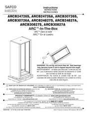 Safco ARC ARCB30726S Instrucciones