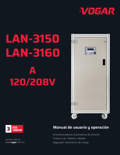 VOGAR LAN-3160 Manual Del Usuario Y Operación