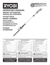 Ryobi RY40603VNM Manual Del Operador