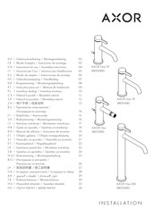 Axor One 48210 0 Serie Modo De Empleo/Instrucciones De Montaje