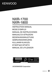 JVC KENWOOD NXR-1700 Manual De Instrucciones