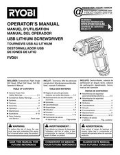 Ryobi FVD51 Manual Del Operador