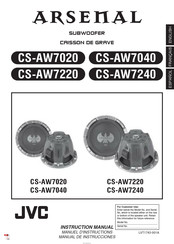 JVC ARSENAL CS-AW7040 Manual De Instrucciones