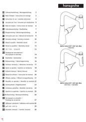Hansgrohe Metris Select M71 240 1jet sBox 73802 Serie Modo De Empleo/Instrucciones De Montaje