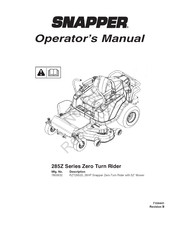 Snapper RZT26520 Manual Del Operador