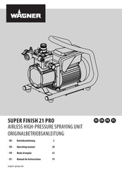 WAGNER SUPER FINISH 21 PRO Manual De Instrucciones