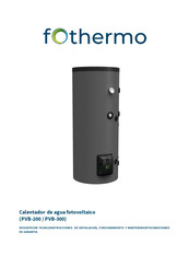 fothermo PVB-200 Instrucciones De Instalación, Funcionamiento Y Mantenimiento