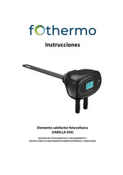 fothermo VARILLA-550 Instrucciones