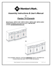 Member's Mark SMTVC-2-WH Instrucciones De Ensamble