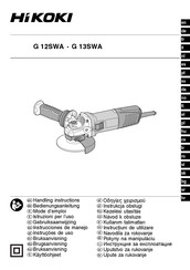 HIKOKI G 13SWA Instrucciones De Manejo