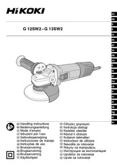 HIKOKI G 13SW2 Instrucciones De Manejo