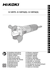 HIKOKI G 12STAS Instrucciones De Manejo