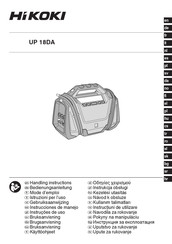 HIKOKI UP 18DA Instrucciones De Manejo