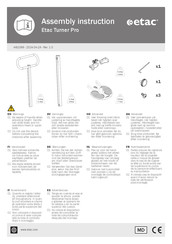 Etac Turner PRO Instrucciones De Montaje