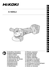 HIKOKI G 18DSL2 Instrucciones De Manejo